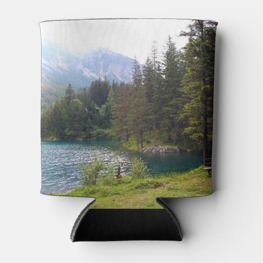 Landschaftlicher Alpenwald und See Dosenkühler (Vorderseite)