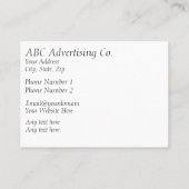 Landschaftlicher Ausblick auf die Berge Pastorale Visitenkarte (Rückseite)