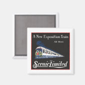 Landschaftlicher begrenzter Zug - Magnet (Vorderseite/Rückseite)