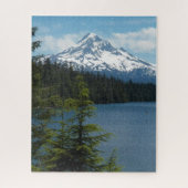 Landschaftlicher Berghof und Foto am See Puzzle (Vertikal)