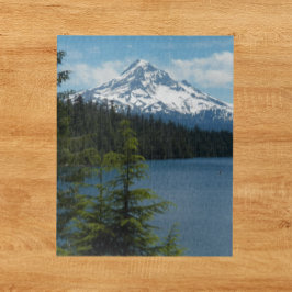 Landschaftlicher Berghof und Foto am See Puzzle