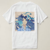 Landschaftlicher Bergsee Adventure T - Shirt (Design Rückseite)