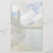 Landschaftlicher Bergsee Briefpapier (Vorderseite)