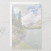 Landschaftlicher Bergsee Briefpapier (Vorne/Hinten)