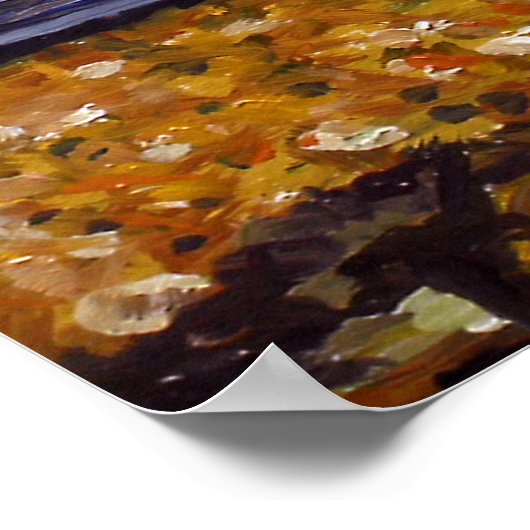 Landschaftlicher Bergsee im Estespark Poster (Ecke)