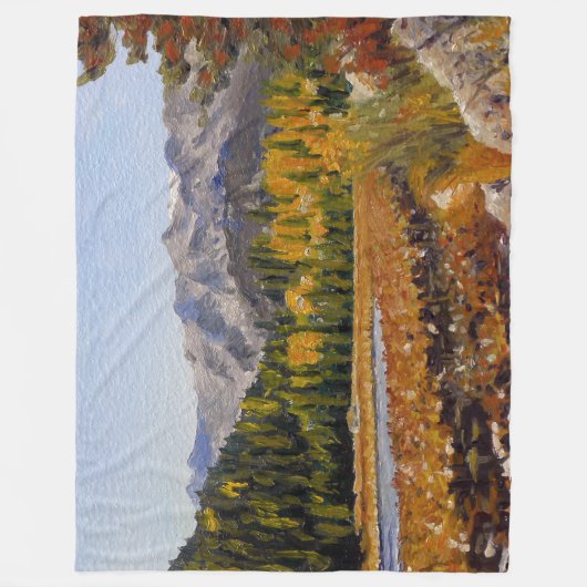 Landschaftlicher Bergsee in Estes Park Fleece Blan (Vorderseite)