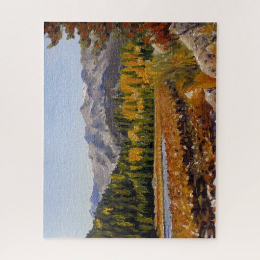 Landschaftlicher Bergsee in Estes Park Jigsaw Puzz Puzzle (Vertikal)