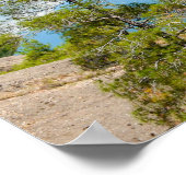 Landschaftlicher Bergsee Spiegelbild Poster (Ecke)