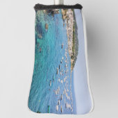 Landschaftlicher blauer Ozean Spanien Reisen Foto Golf Headcover (Rotieren 90)