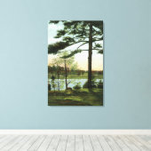 Landschaftlicher Blick auf das Kastaniengebirge Leinwanddruck (Insitu (Holzboden))