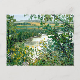 Landschaftlicher Blick auf den Fluss Mississippi V Postkarte