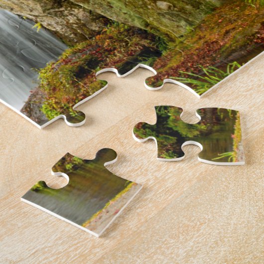 Landschaftlicher Blick auf Herbst | Wasserfall und Puzzle (Seite)