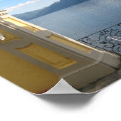 Landschaftlicher Comer See Varenna Italien Poster (Ecke)