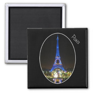 Landschaftlicher Eiffelturm bei Nacht Magnet