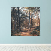 Landschaftlicher Entspannungswald Leinwanddruck (Insitu (Holzboden))