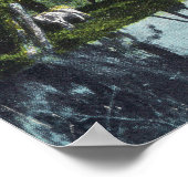 Landschaftlicher Fluss mit Canoe SceneEugene, OR Poster (Ecke)