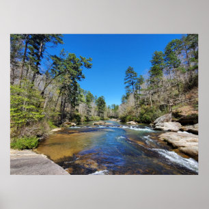 Landschaftlicher Fluss Poster