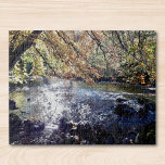 Landschaftlicher Fluss Puzzle<br><div class="desc">Diese Szene ist der Fluss Wansbeck in Northumberland, England. Dieses Foto zeigt das Sonnenlicht, das auf dem Wasser glitzert, wie es von der Uferseite eines ruhigen Morgens aus gesehen wird. Ich hoffe, dass dir dieses friedliche Puzzle gefällt.</div>