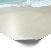 Landschaftlicher Friedlicher Sand, Blue Water Beac Fotodruck (Ecke)