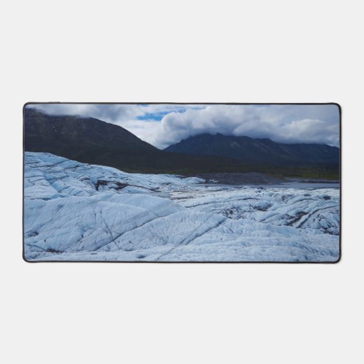 Landschaftlicher Glacier Blue Desk Mat Schreibtischunterlage (Vorderseite)