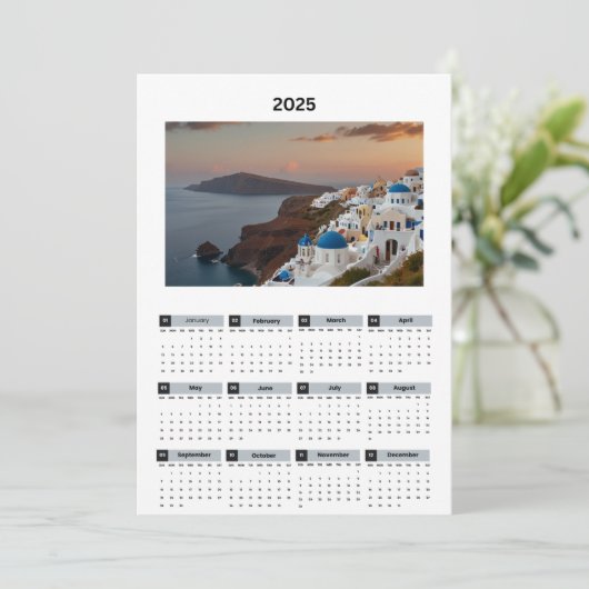 Landschaftlicher Griechenland-Ansichtskalender Programm (Stehend Vorderseite)