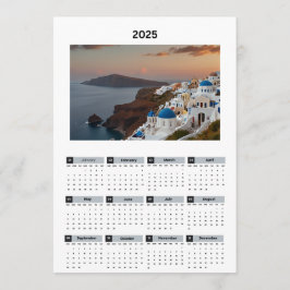 Landschaftlicher Griechenland-Ansichtskalender Programm