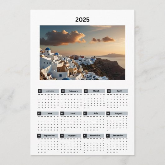 Landschaftlicher Griechenland-Ansichtskalender Programm (Vorderseite)