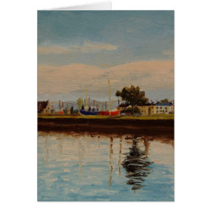 Landschaftlicher Hafen in Galway City Irland