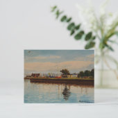 Landschaftlicher Hafen in Galway City Irland Postkarte (Stehend Vorderseite)