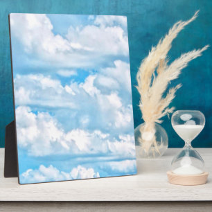 Landschaftlicher Happy Sunny Clouds Hintergrund Fotoplatte