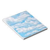 Landschaftlicher Happy Sunny Clouds Hintergrund Notizblock (angewinkelt)