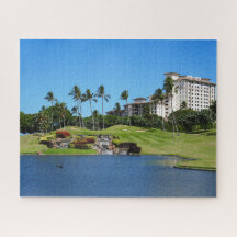 Landschaftlicher Hawaiianischer Golfplatz Jigsaw P