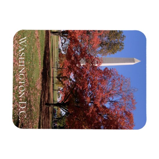 Landschaftlicher Herbst Washington D.C. Souvenir Magnet (Horizontal)