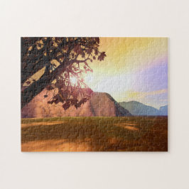 Landschaftlicher Herbstbaum Puzzle