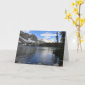 Landschaftlicher Hochgebirgssee Jeder Anlass Karte (Gelbe Blume)