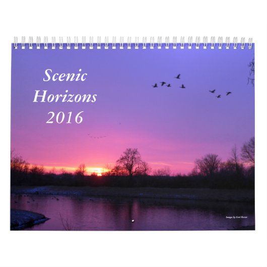 Landschaftlicher Horizont-Kalender, 2016 Kalender (Titelbild)