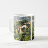 LANDSCHAFTLICHER ITALIENISCHER CYPRESS VERSCHIEBT  KAFFEETASSE (Vorderseite Links)