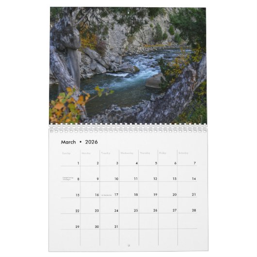 Landschaftlicher Kalender (Mär 2026)
