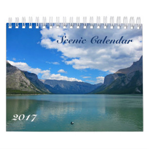 Landschaftlicher Kalender 2017 Rocky Mountains