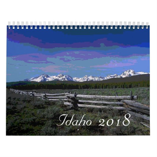 landschaftlicher Kalender 2018 in Idaho (Titelbild)