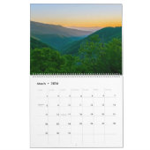 Landschaftlicher Kalender Nord-Carolina (Mär 2026)