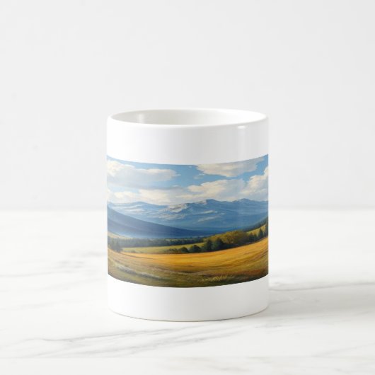 Landschaftlicher Keramik-Cup Kaffeetasse (Mittel)