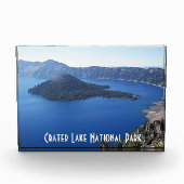 Landschaftlicher Kratersee Nationalpark Foto Block (Vorderseite)