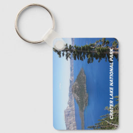 Landschaftlicher Kratersee Nationalpark Schlüsselanhänger