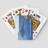 Landschaftlicher Kratersee Nationalpark Spielkarten (Rückseite)