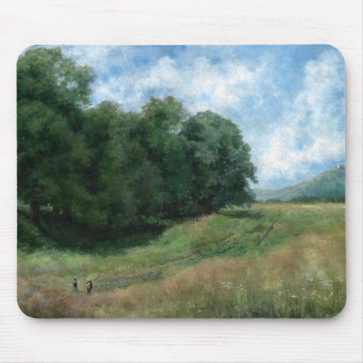 Landschaftlicher Landschaftspfad - Vintage Landsch Mousepad (Vorne)