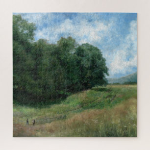 Landschaftlicher Landschaftspfad - Vintage Landsch Puzzle