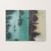 landschaftlicher Landschaftssonnenuntergang über Puzzle (Horizontal)