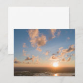 Landschaftlicher Luftaufkommen: Horizont Dankeskarte (Vorne/Hinten)