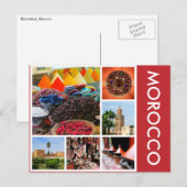 landschaftlicher Marokko Postkarte (Vorne/Hinten)